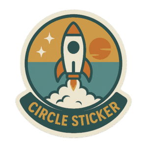 Custom Circle Stickers – Durable, Weatherproof & Fully Personalized