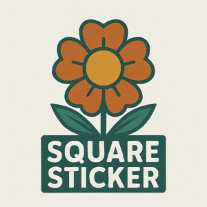 Custom Square Stickers – Weatherproof Vinyl Stickers for Branding & Promotions