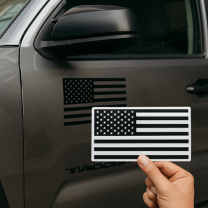 2 Sets of American Flag Truck Fender Decals - US Flag Vinyl Decal