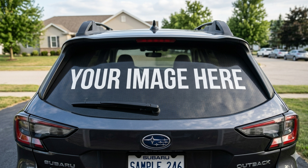 Perforated Vehicle Decals