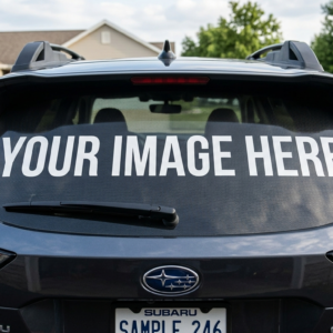 Perforated Vehicle Decals